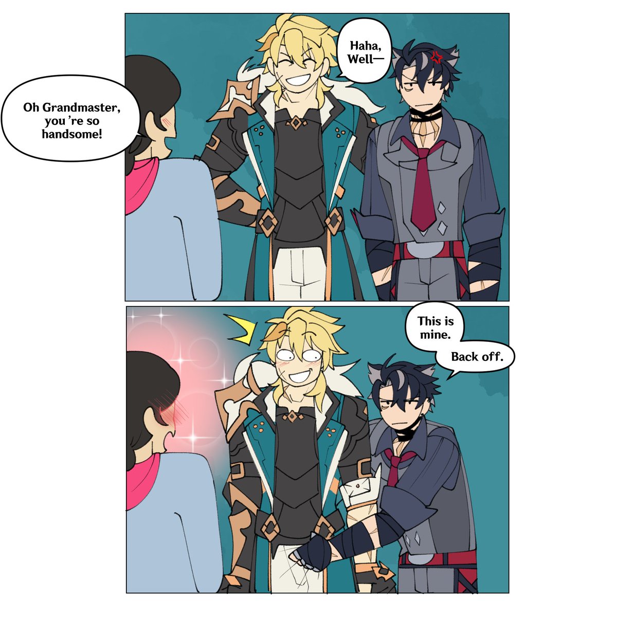 tartaeya's tweet photo. STRAWPAGE ASK: "Jealous wrio vs jealous varka"

ty for the request :> #varsley #varkathesley https://t.co/cekm5JJ0uq