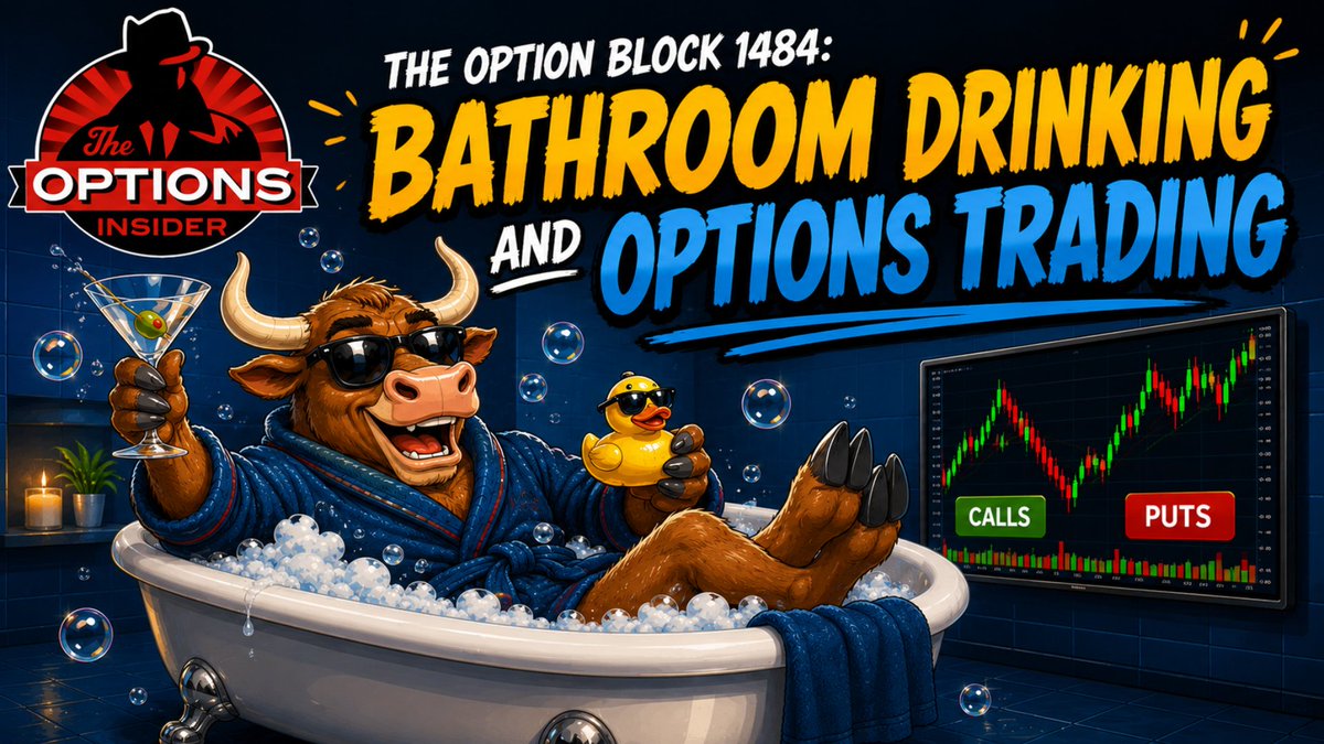 Options's tweet photo. On today's episode of "The Option Block 1484: Bathroom Drinking and Options Trading" we debate whether markets are ignoring geopolitical risk, why Google is the next big AI test, what Oracle's decline means for AI spending, plus VIX, unusual options activity in $ONON, $NOV, $CLYM and covered call management with @optionvol and @MikeTosaw.

Listen to this episode on your favorite podcast platform including YouTube: https://t.co/bYbDj5Aw0f

And subscribe to the full Options Insider Radio Network on your favorite podcast platform:         
🍎Apple: https://t.co/PxeG60OBru 
🎧Spotify: https://t.co/9atNj6GmAm