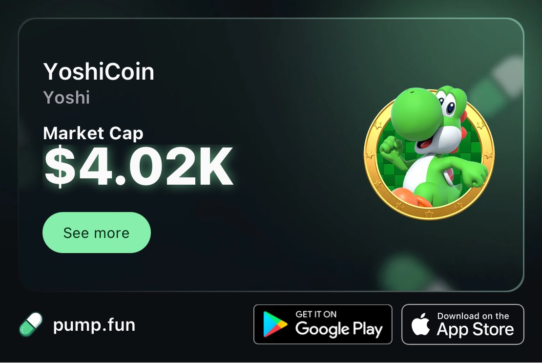 YoshiCoinn's tweet photo. https://t.co/mjOtNzvCgY yoshi coin🦖🦖 https://t.co/DQauqnrrv3