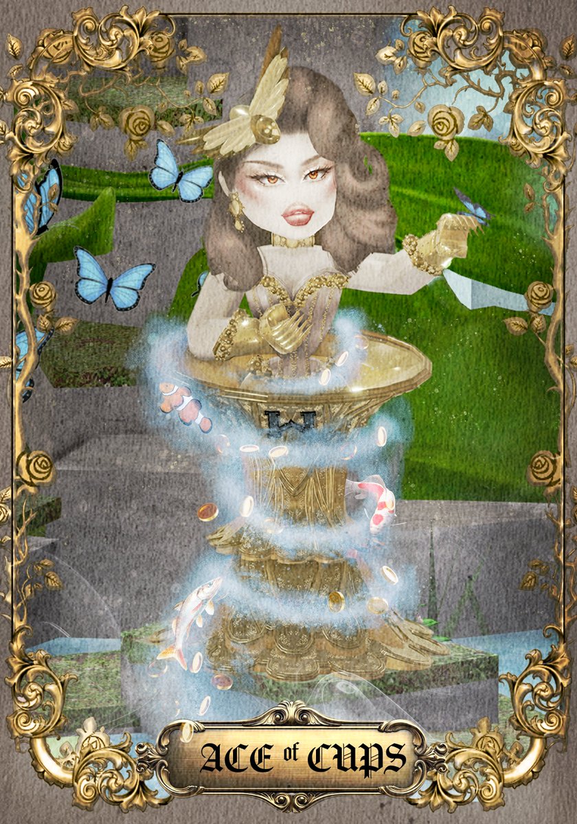 msiloba_x's tweet photo. @DvaliciousPurru EPISODE 4: Tarot Cards🃏
-
I decided to go for "Ace of Cups" and redesign and transform this card into this sickening chalice dress. I loveee this outfit and I love how the card came out overall, a fierce moment in gold.

Placement: Safe https://t.co/RoWWq14gpV