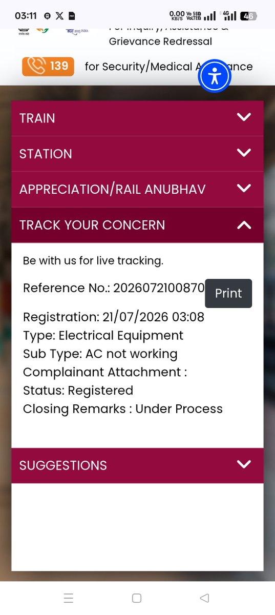 SubhankarIIMC's tweet photo. @DRMKhurdaRoad @RailwaySeva @srdmekur1 What was my complaint, and what has been registered? https://t.co/dao3Ah4sFY