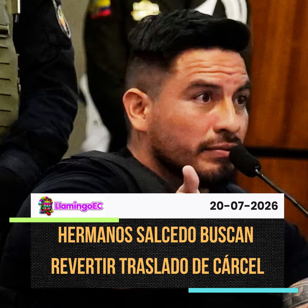 LlamingoE's tweet photo. #ATENCIÓN | Hermanos Salcedo buscan revertir traslado de cárcel

Daniel y Noé Salcedo enfrentan procesos distintos para intentar revertir su traslado a la Cárcel del Encuentro, en Santa Elena. Daniel apeló la decisión, mientras que Noé presentó una acción de protección ante la justicia.

Nota: Paz

#DanielSalcedo #NoéSalcedo #SNAI #Justicia #LlamingoEC