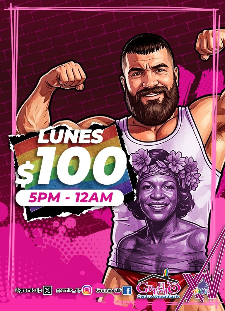 gremioslp's tweet photo. Comienza la semana con #LunesDePromo en @gremioslp, obten un 50% de descuento en tu próxima visita, solicita tu bono de descuento al dar tu cuota de recuperación de hoy de $100

Te esperamos desde las  5 PM a las  12 am 

 #GaySLP #bears #crusingenbaños https://t.co/9jnTaI86t1