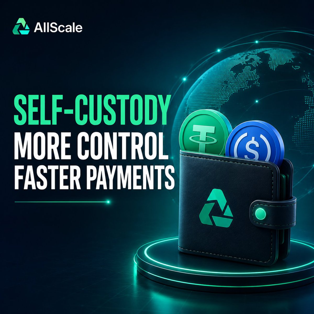 FFozle77586's tweet photo. One feature of @allscaleio that deserves more attention is its focus on self-custody.

In many traditional payment systems, merchants wait days before they can actually access their revenue.

With a self-custodial model, funds are received directly into the merchant's own wallet.

That offers several advantages:

• No dependency on holding customer funds in a centralized account
• Greater control over assets
• Faster access to received payments
• Better compatibility with the global stablecoin ecosystem

For businesses operating internationally, reducing settlement delays can make a meaningful difference.
#AllScale
