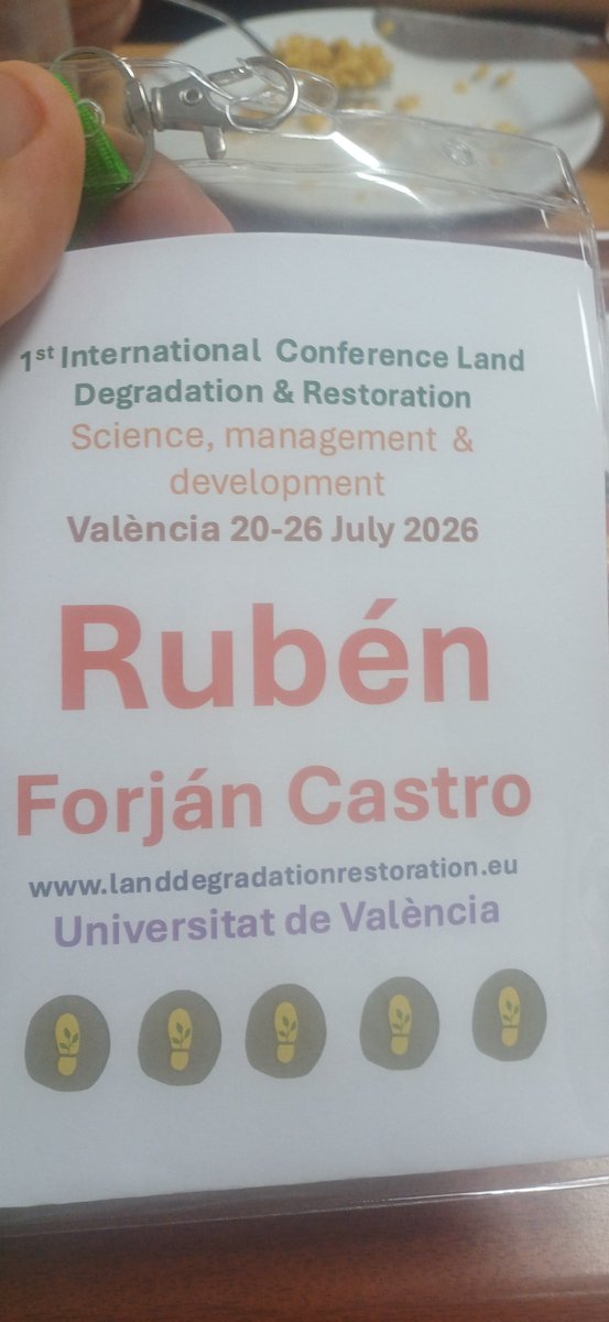 ruben_forjan's tweet photo. Day 1 at the 1st International Conference on Land Degradation and Restoration. A great start with insightful talks on mine soil restoration and ecosystem recovery. Looking forward to the rest of the conference!
@usal @fcaa_usal @Environ_MDPI @UV_EG #soilscience #geochemistry https://t.co/98JBOKVBbE