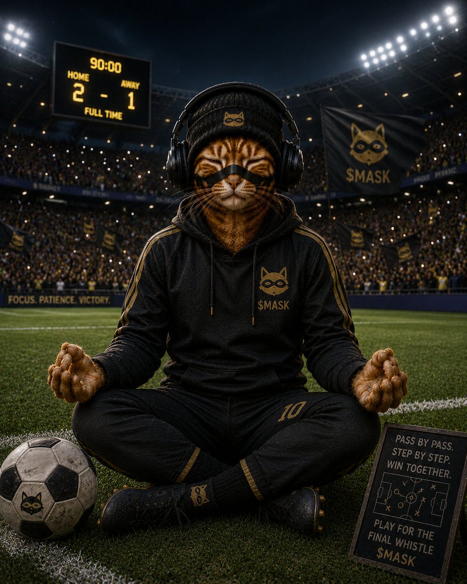 MrShy_21's tweet photo. Day 141.

A footballer does not celebrate every touch.

He waits for the right moment.
Pass by pass.
Step by step.

The winning goal is built long before it is scored.

$MASK plays for the final whistle. https://t.co/PXMFD4yZ0b
