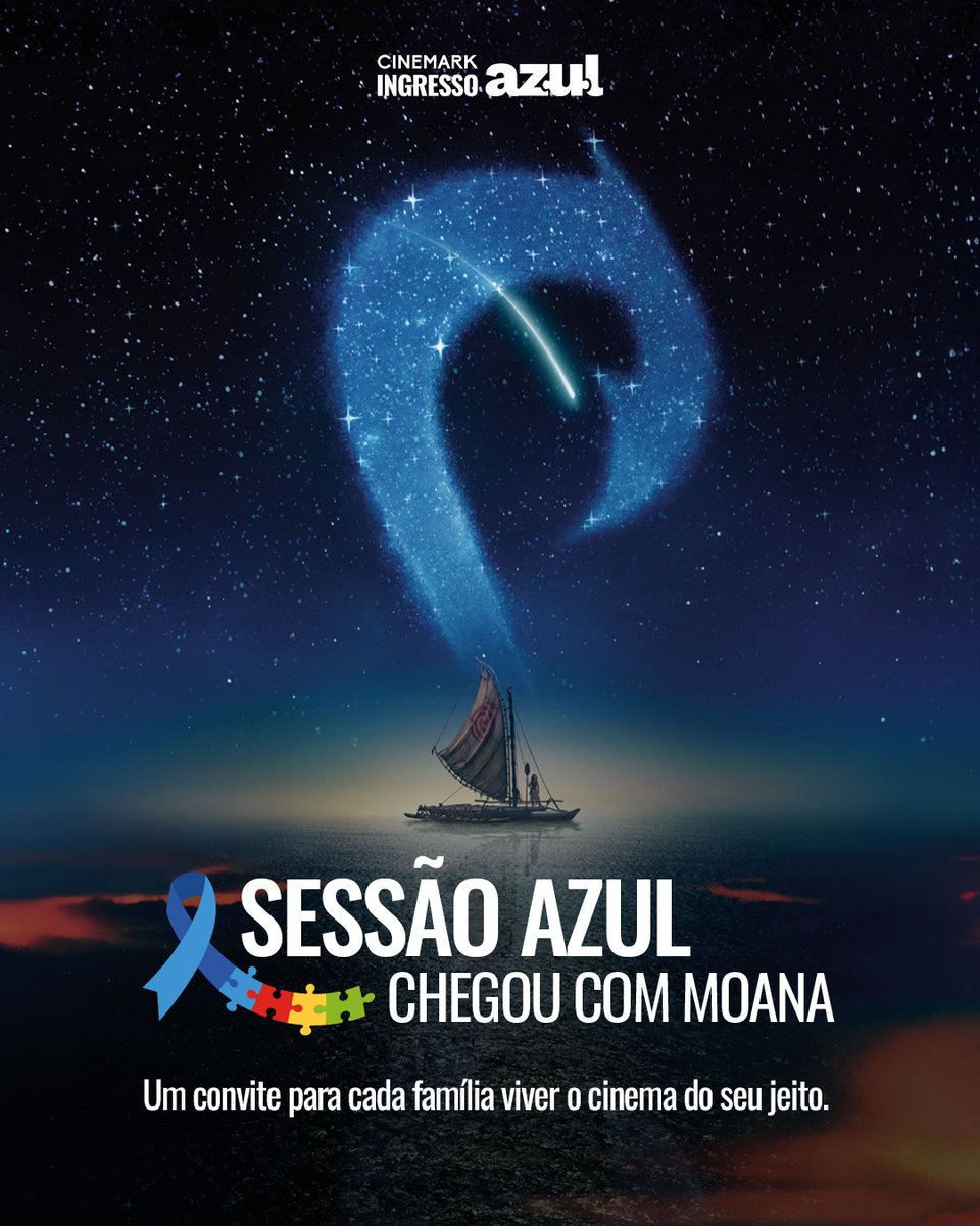 cinemarkoficial's tweet photo. Imagina Moana na tela grande, do jeitinho que a sua família precisa. 💙
*Confira unidades participantes no app Cinemark.
#Cinemark #SessãoAzul https://t.co/ns9Z7WknrL