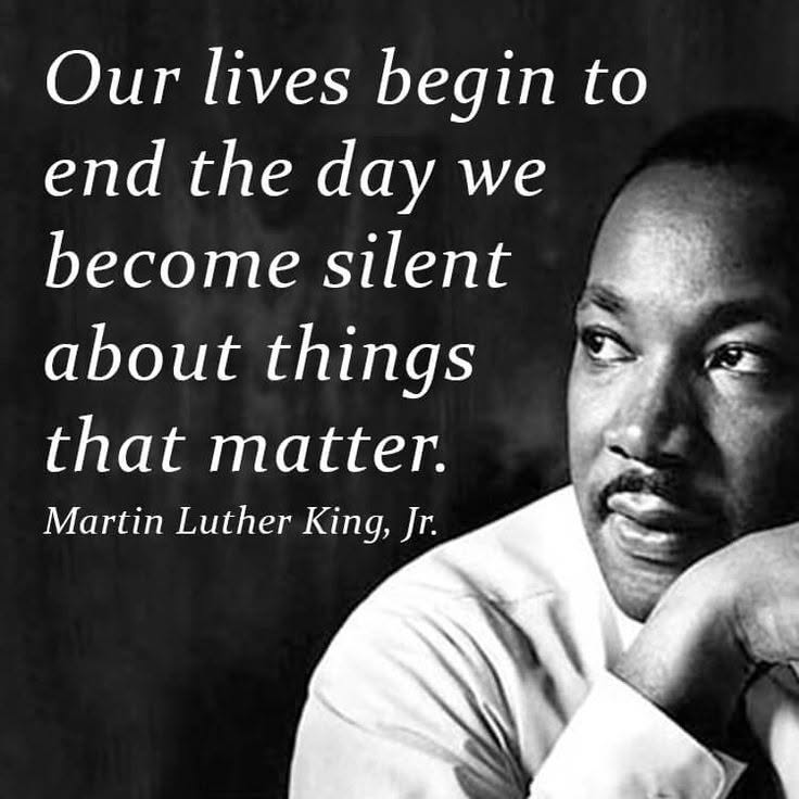 The_CRL's tweet photo. Speak Up for What Matters!
Silence in the face of injustice is not neutrality—it is consent. Let’s be voices of change, stand up for truth, and advocate for a better world.
#SpeakUp #MLK #StandForWhatMatters #BeTheChange #ResponsibleLeadership https://t.co/YoTbVt7pQU