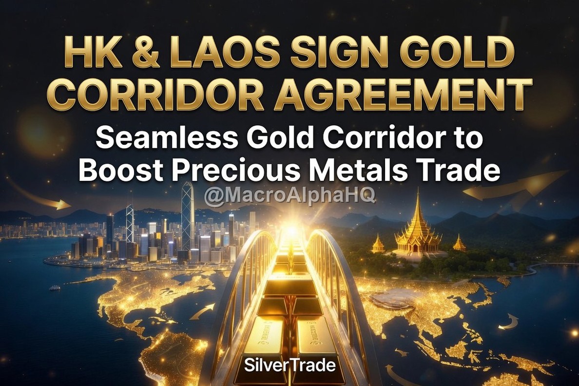 MacroAlphaHQ's tweet photo. Hong Kong and Laos just signed an MOU for a seamless gold corridor.

$GOLD sits at $4,005.

The crowd watches the number. The real shift is the pipes.

Asia is quietly linking trusted physical routes between economies that actually hold and move the metal.

No fanfare about paper claims. Just an agreement to make gold flow efficient and direct.

This is what multipolar money looks like in practice: corridors first, headlines later.

Your purchasing power ultimately rests on who controls access when trust frays—not on the next tick.

If more of these links form, physical gold stops being a side bet and starts acting like infrastructure again.