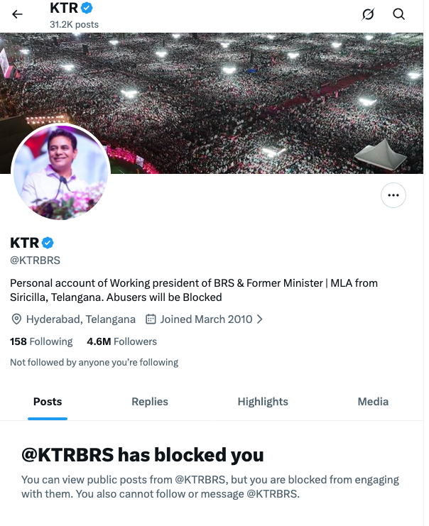 eshwarreddy_off's tweet photo. If a single tweet(my first tweet in X) reminding you of your own record gets me blocked, perhaps the truth hurts more than criticism.

@itsRamTalluri 
@TrendPSPK 
@PawanKalyan 

#BRSCongressBetrayedYouth 
#JanaSenaWithTelanganaYouth https://t.co/r8tBB9KjCP