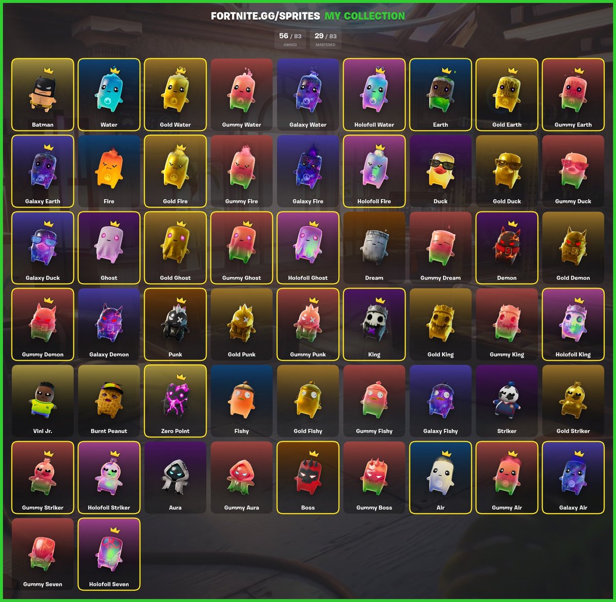 Virgomoonn's tweet photo. anyone want to trade sprites? lists of what i have and need below
#fortnite #spritetrading https://t.co/krRemWnZTa