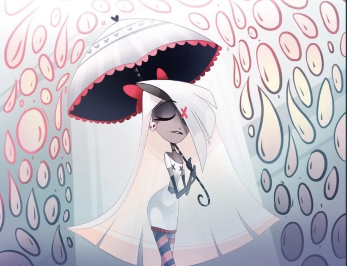 archrange1's tweet photo. I noticed in most of vaggis old art she’s surrounded by eyes, possibly feeling judgment from heaven ?? Idk but it’s beautiful https://t.co/hiL5FmHniK