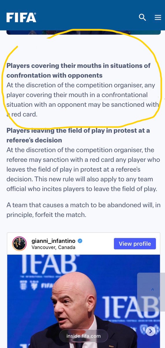 bluudclarrrt's tweet photo. @Sweeegu @Boripe_ Yes the Rule is infact Clear and Specific.

The reason there’s no controversy is because it wasn’t Argentina or Messi in that situation that’s the point! Imagine the scenes Messi did that. You guys have been the shameless ones throughout this tournament that’s the Irony https://t.co/FsCVrPCmSJ