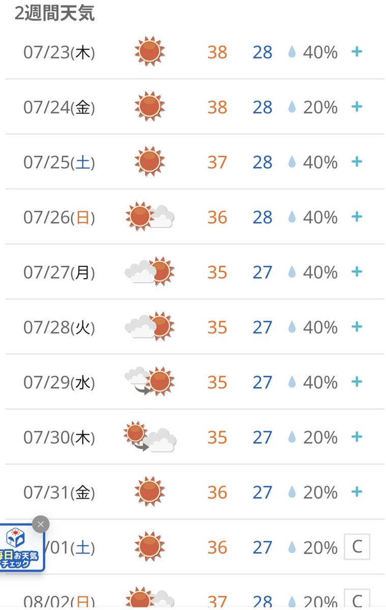suimitusan's tweet photo. この先絶望しかない気温☀🫠 https://t.co/vdiRgWq7VW