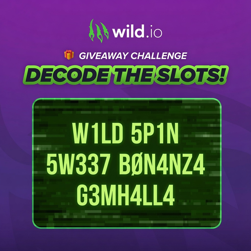 wild_io's tweet photo. 🎁 Free Spins Giveaway

The numbers and letters aren’t random…
They’re hiding real slot names.

Can you decode them all? https://t.co/HwGUHbXdDc