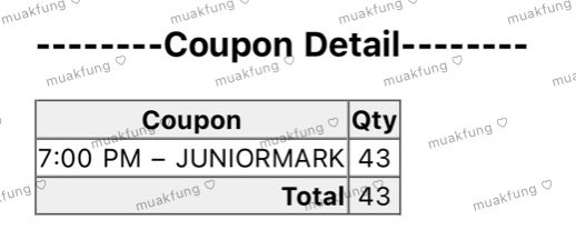 muakfangkai's tweet photo. WTS

ปล่อยคูปองไซน์วันที่ 25/7

รอบ จูเนียร์มาร์ค juniormark 
🎫 เหลือ 5 ใบสุดท้าย 900฿

รับมัดจำ ส่วนที่เหลือจ่าย 25/7 
สนใจ dm ค่า 🙇🏻‍♀️

#งานมหกรรมนิยายนานาชาติ2026xGMMTV
#ตลาดนัดgmmtv
#ตลาดนัดจูเนียร์มาร์ค #juniormark https://t.co/KaHK6l1ATZ