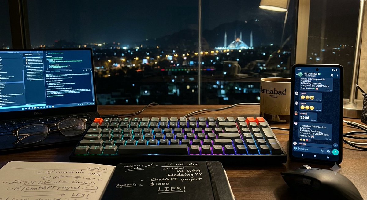 TahaMurtaza_'s tweet photo. My Islamabad group chat will cancel me if they see this. Two are true. One is a lie:

1. I type 80 WPM with two fingers because I never learned real typing.

 2. I crashed a random wedding in Islamabad because Maps said it was my friend's house. 

3. I rejected $1000 from a project because their docs were 100 percent ChatGPT. 

Catch the lie now. If you get it right, I post proof. If you get it wrong, you follow @RallyOnChain and roast me. Which number is the lie?