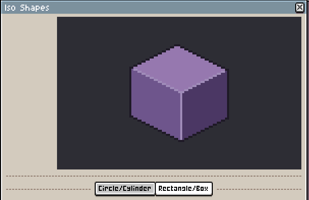 Colorflo14's tweet photo. Small update for #IsoShapes just went live: Cylinders and boxes now have a separate color for their inner edges, which makes for smoother shading.

Check it out: https://t.co/zdJgPIY5I6

#aseprite #pixelart #indiedev #isometric https://t.co/AUtnBnMvkA