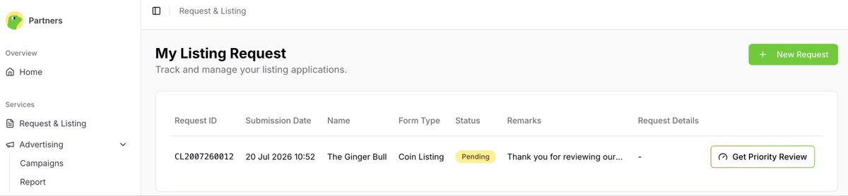 RealGingerBull's tweet photo. Hey @coingecko 

We’ve officially submitted our application for $GBULL.

Looking forward to joining the CoinGecko ecosystem and making it easier for people to discover The Ginger Bull.

Thanks for supporting crypto projects around the world. 🐂🍺

The Herd keeps charging. https://t.co/pOCjKgOmE5