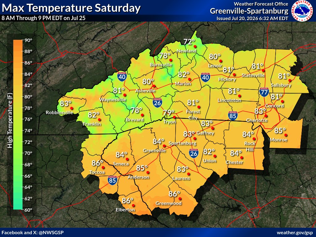 NWS GSP tweet media