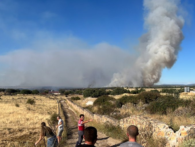 posted_news's tweet photo. #IFBrieva: El operativo de emergencias y el CECOPI han ordenado el desalojo de localidades del entorno como Losana de Pirón (municipio de Torreiglesias), Carrascal de la Cuesta (Turégano) y Tenzuela (Pelayos del Arroyo) debido al avance del incendio. https://t.co/wWjwpxKo0I