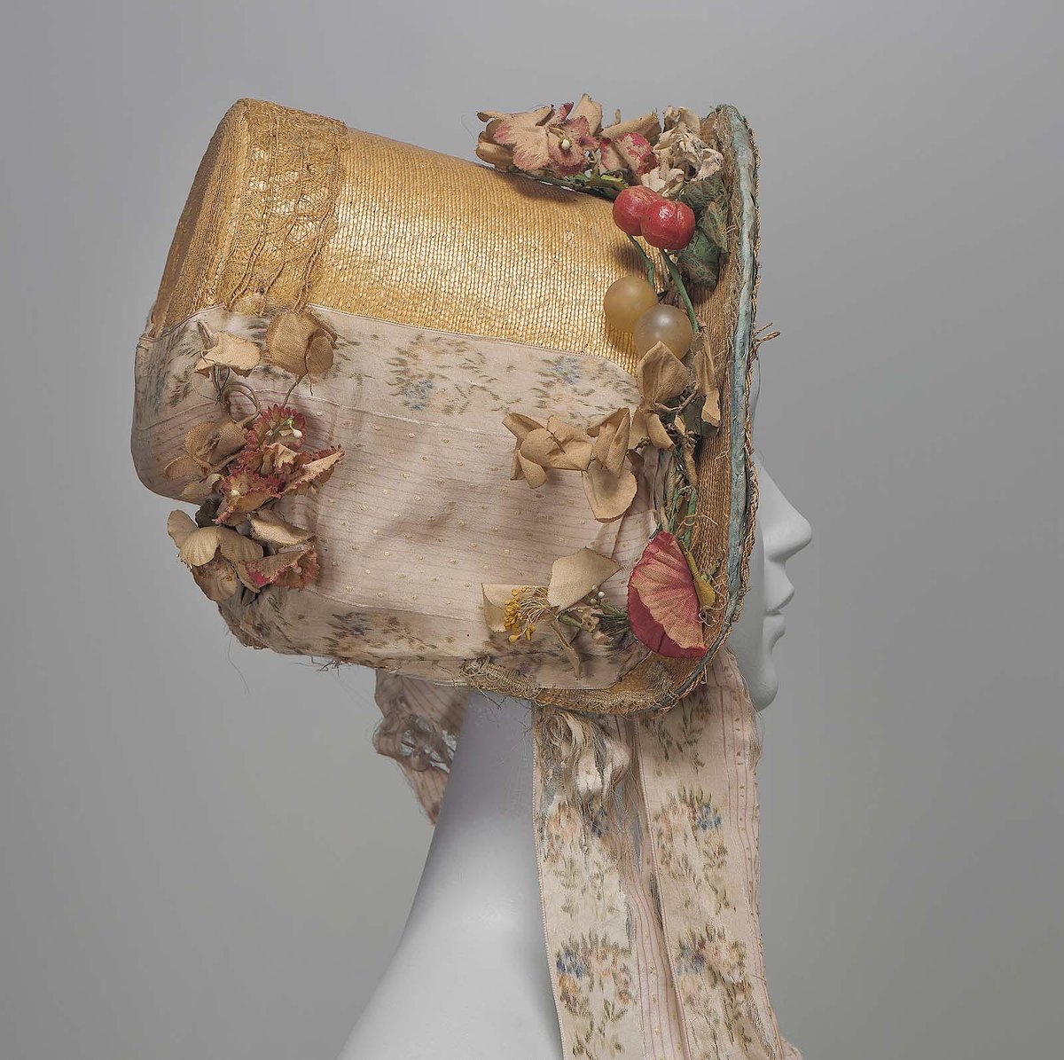 wikivictorian's tweet photo. Hat, 1820s. Museum of Fine Arts, Boston. https://t.co/ll9Egu5cGu