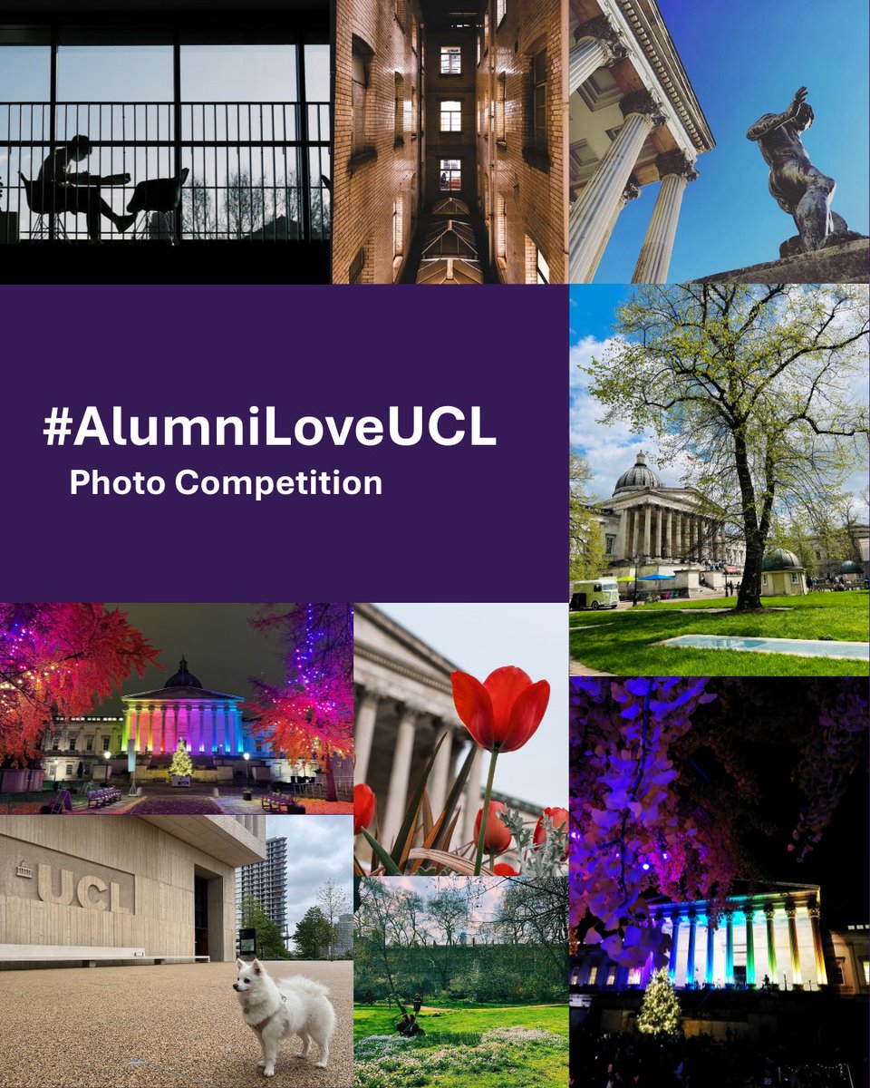 UCLAlumni's tweet photo. Have you submitted a photo for #AlumniLoveUCL – our photo competition?

How to enter
1️⃣ Post on your socials with #AlumniLoveUCL
2️⃣ Send your image, name, grad year and post link to alumni@ucl.ac.uk

The prize up for grabs is a £200 UCL Student Support Fund donation in your name! https://t.co/uWsjKqBXF4