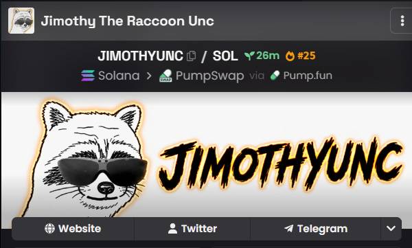 JIMOTHYUNC's tweet photo. The Dexscreener update is now live. https://t.co/QifNVy5A5Z