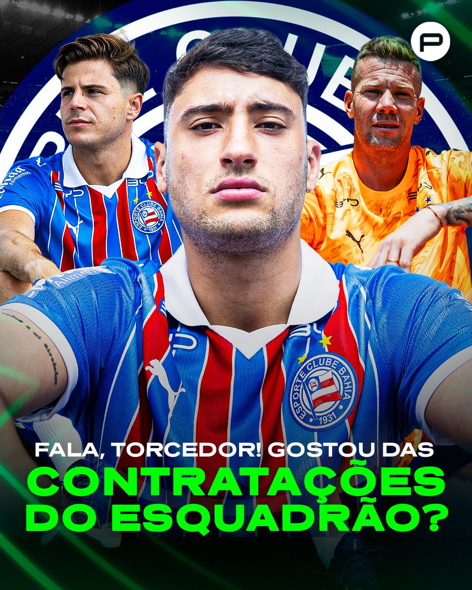 canalpremiere's tweet photo. BAHIA RENOVADO! 🔥👏
O Bahia está vindo com tudo para a volta do Brasileirão. O elenco do Esquadrão de Aço tem 3 novos nomes que prometem ajudar muito na briga por títulos.
#BrasileiraoNoPremiere #Bahia #MercadoDaBola #EsquadraoDeAco #FutebolBrasileiro https://t.co/m0R8lPvt2q