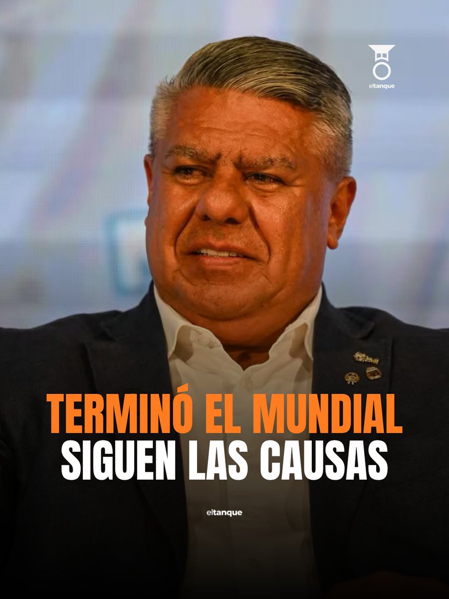 eltanquecom's tweet photo. ⚖️ TERMINÓ EL MUNDIAL, SIGUEN LAS CAUSAS

Algunos dirigentes continúan bajo la lupa de la Justicia. Entre ellos, el “Chiqui”.

📄 Algunas investigaciones continúan en curso, mientras que otras ya avanzaron en la Justicia.

🤔 ¿Qué opinás de esta situación? https://t.co/vHKN28oFjo