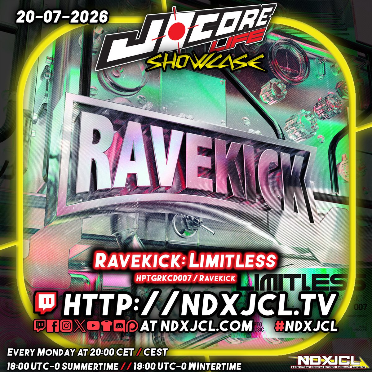 NeodashZerox's tweet photo. J-Core Life is now live, today having a showcase of "Ravekick: Limitless" from our friends at HPTG Music.

Come join the show now at https://t.co/gZlagrwd3Z https://t.co/c0Rz3uVi8l