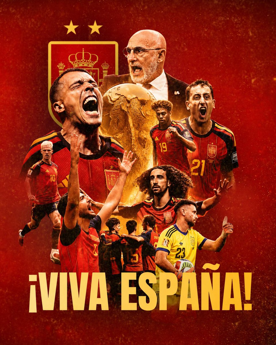 Beatles_Es's tweet photo. ¡Felicidades, campeones!

#VamosEspaña  | #CopaMundialFIFA https://t.co/JYt9WlKDT3