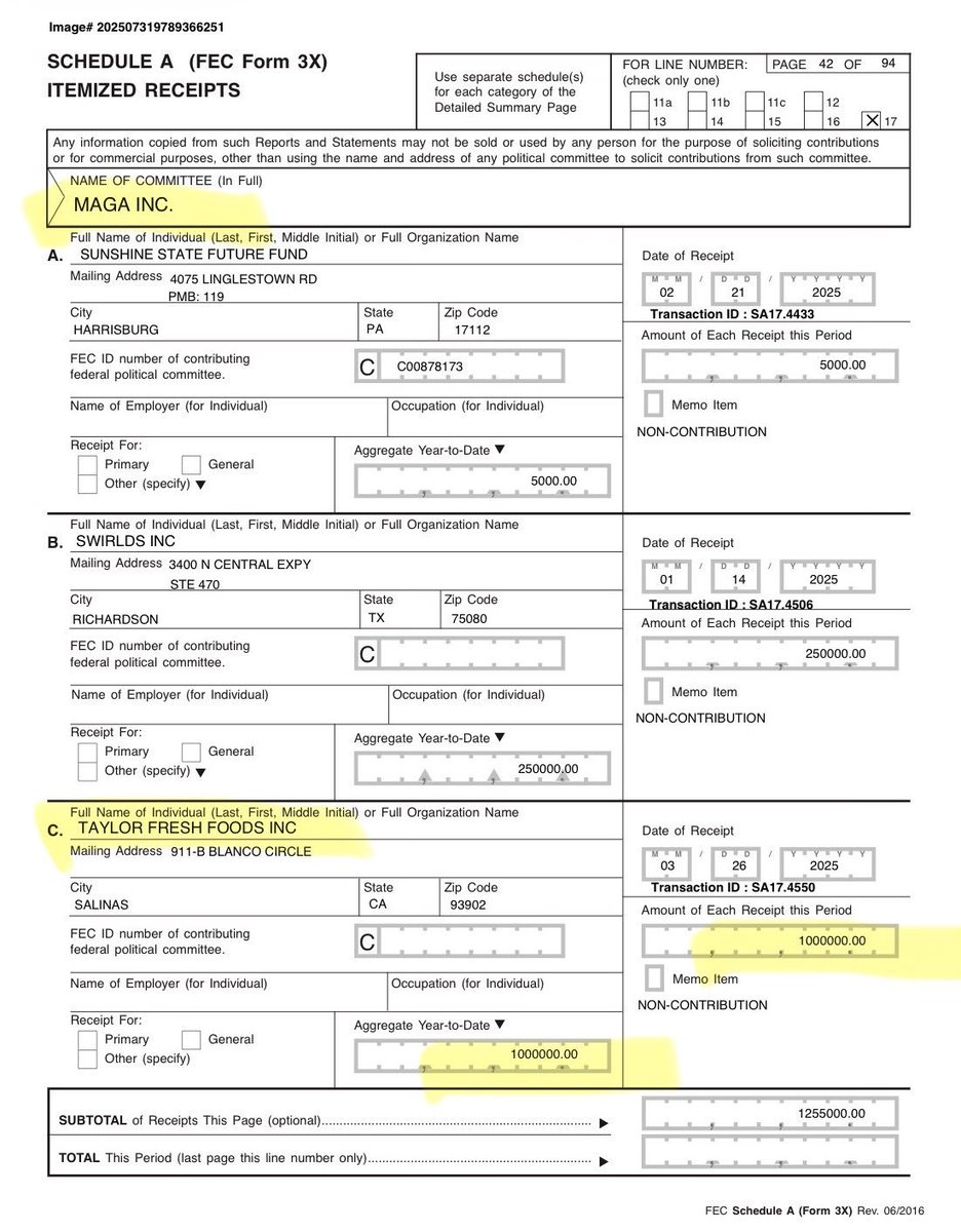 Kristen90816253's tweet photo. @ChildPleez007 Bought And Paid For Deregulation And Safeguards.

Here Is The Receipt.

#USDAForSale #TrumpLettuce https://t.co/rWTbpgCFBo