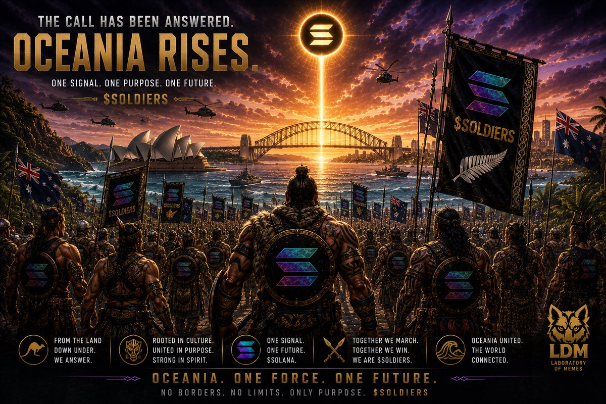 007crypto_man's tweet photo. Every nation answered the call. Together, we became one powerful army: $SOLdiers. Strength. Engagement. Authority. @labdasmemes @iamzanon_ #SOLdiers #Solana https://t.co/ZQcc1qtBr6