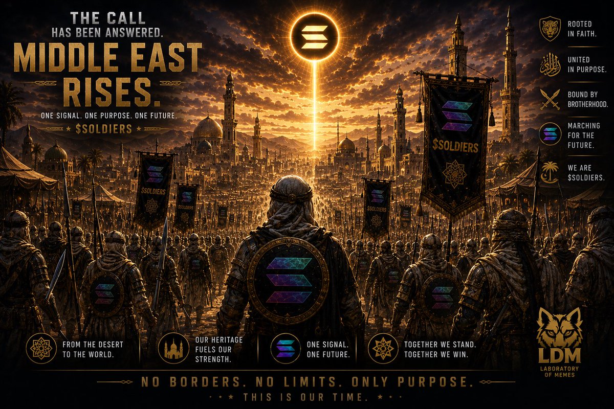 007crypto_man's tweet photo. Every nation answered the call. Together, we became one powerful army: $SOLdiers Strength. Engagement. Authority. @labdasmemes @iamzanon_ #SOLdiers #Solana https://t.co/1y9Dzoi89X