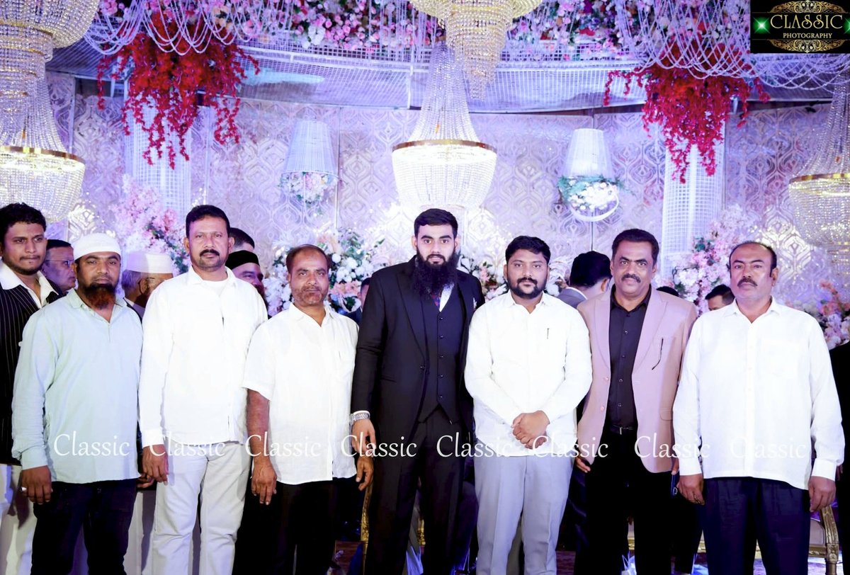 MoheedPatel12's tweet photo. Attended the Valima Ceremony of Zafar Mohiuddin, beloved son of AIMIM Karwan MLA and AIMIM Sangareddy District In-Charge, Kausar Mohiuddin Sahab, at Kings Classic Garden, Hyderabad, yesterday.
#AsaduddinOwaisi #kausarmohiuddin #zafarmohiuddin #moheedpatel #hyderabad https://t.co/XB02mHEoSe