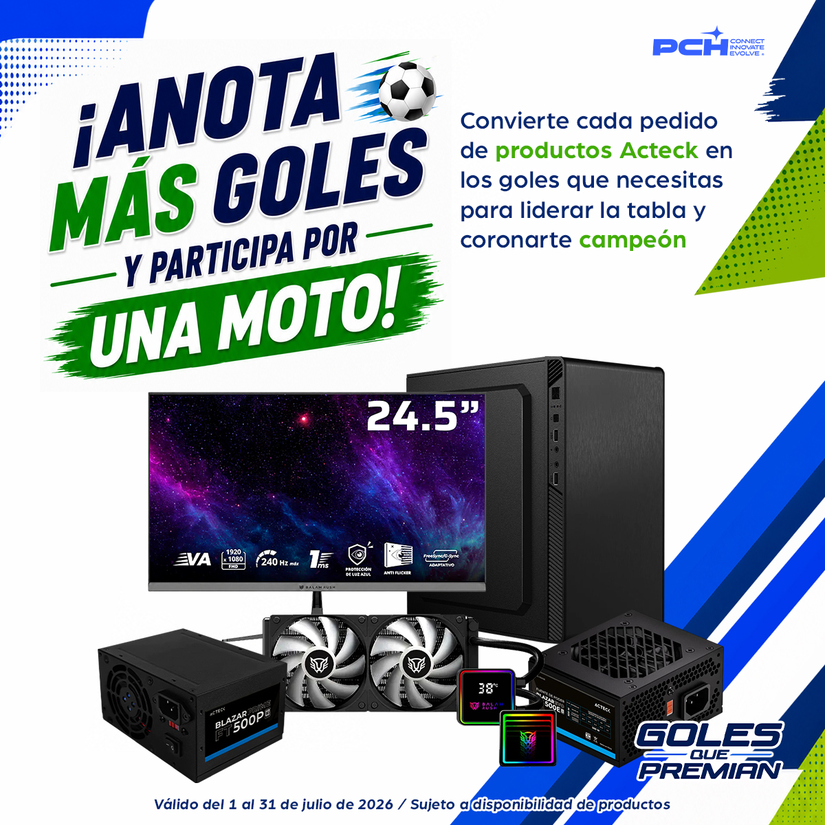 PCH_Connect's tweet photo. ⚽ ¡Suma goles y gana una motocicleta!
Participa comprando productos @ActeckMexico y @BalamRushMX y acércate al gran premio.
🔗 https://t.co/ekfWY4qH2z
#GolesQuePremian #Acteck #BalamRush #PCHConnect https://t.co/3MtyYJRn93