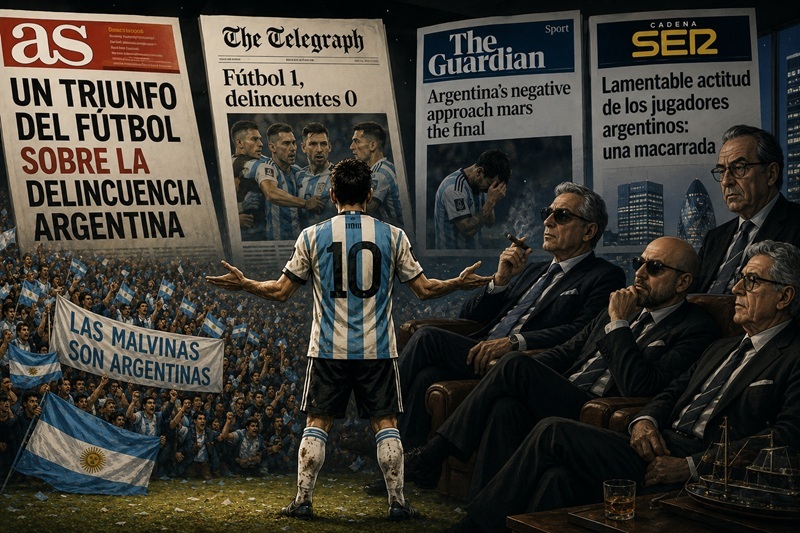 izquierdadiario's tweet photo. Calentitos los panchos. No les bastó con ganar: los medios europeos pretendiendo "civilizar" a los argentinos. Por @_AndreaPolito.  Tras el triunfo de España, parte de la prensa inglesa y española convirtió la derrota argentina en un juicio moral. Del fú… https://t.co/WH7CgJTxZt https://t.co/Xjc34QPMH5