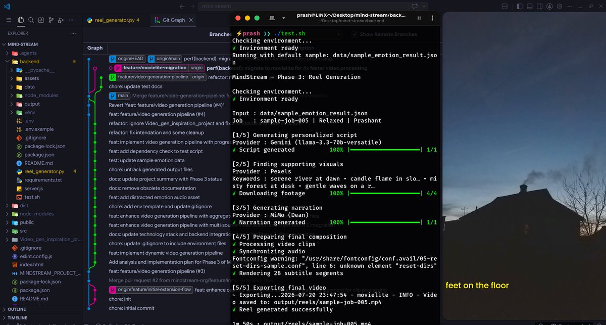 ITx_prash's tweet photo. #LSPPDay50
switched to movielite from moviepy for 4x faster video processing. checking some UI designs from claude. ig i need hands on with design tools too, penpot seems nice since i'm currently avoiding figma.
@lftechnology
#60DaysOfLearning2026 #LearningWithLeapfrog https://t.co/bejxSymdj2