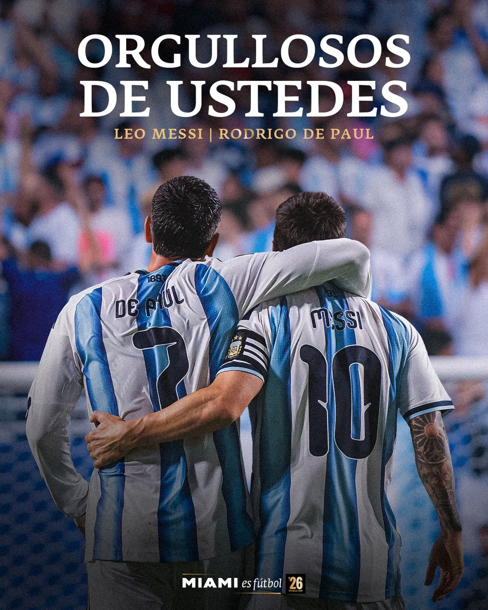 InterMiamiCF's tweet photo. Un Mundial para estar orgullosos. Con los nuestros, siempre 🩷🖤 https://t.co/FlECxBqGt2