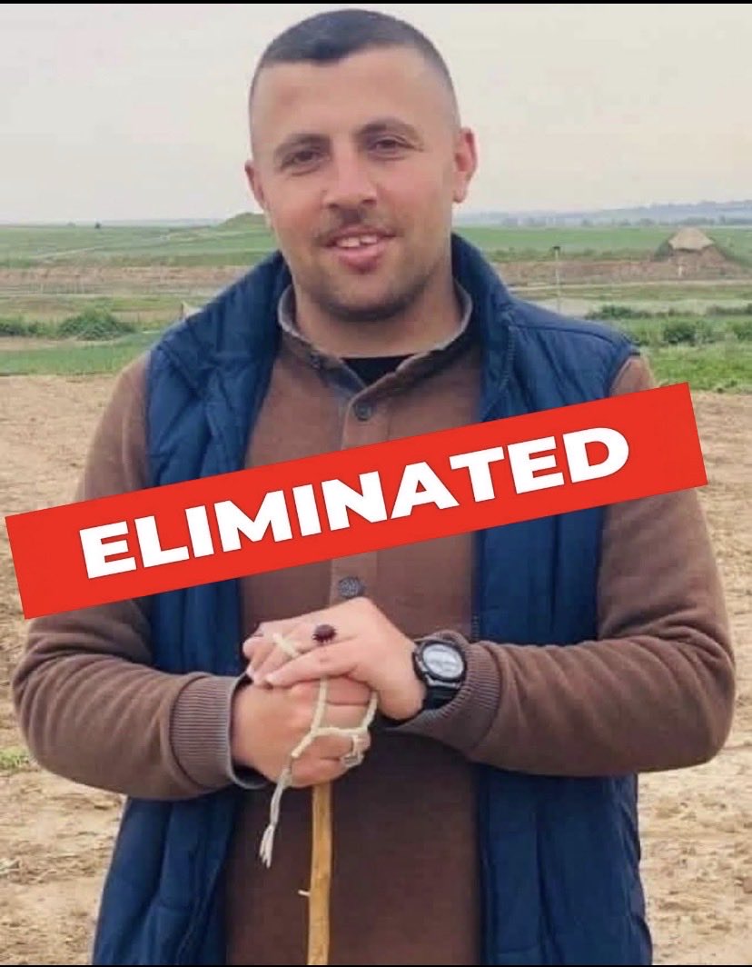 Aaron710David's tweet photo. Islamic Jihad terrorist Taher Ahmad Salem Abd al-Wahed was eliminated by an Israeli airstrike on the Central Gaza Strip last week (Friday).

During the October 7th massacre, Wahed infiltrated the Nova music festival and commanded the abduction of Inbar Haiman.
@IDF don’t Stop please 🙏👏👏👏👏