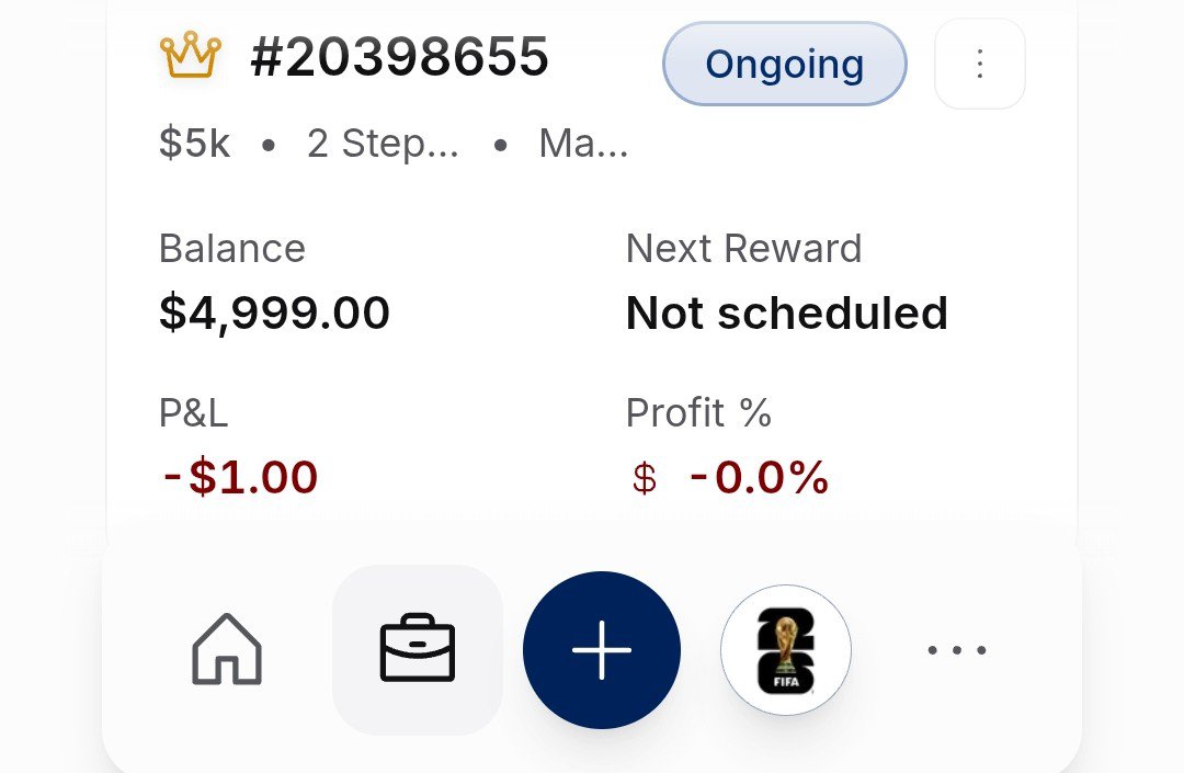 GoldSignalXAU's tweet photo. Day 19: #Fundingpips 

1-  5k Master account: 5000$

🪬 Got my master account LFG 🔥I will make that count 

🏦 Payout :436$ 
🪭 Loan :8080$   
🫘 Breached accounts 70

@fundingpips  $Btc #Spain    $XAUUSD @Khldfx  #Gold #btc #XAUUSD $Eur $jpy $dxy #Bitcoin https://t.co/yvoXHaO1IH