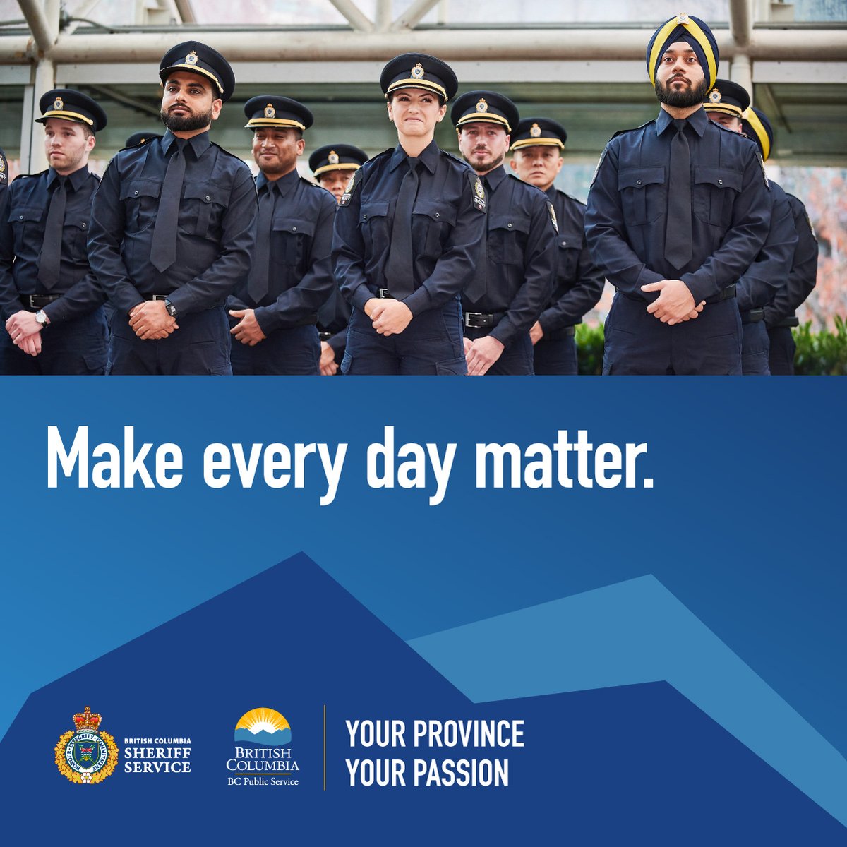 BCSheriffs's tweet photo. Our deputy sheriff intake is now open for all regions, as well as a province-wide French bilingual intake. Apply today: https://t.co/7zVbFIL33l https://t.co/uQOrpk4Ebr