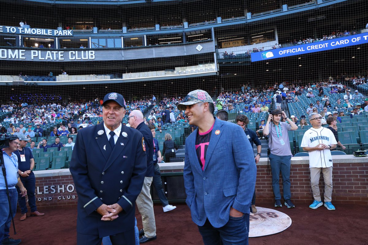 Tunnel2Towers's tweet photo. Thank you, @TMobile , for welcoming us to @TMobilePark  during Tunnel to Towers Foundation Night and helping make this stop on the Steel Across America tour so special.

We're incredibly grateful for your sponsorship of the Steel Across America tour and your continued commitment to the Tunnel to Towers mission. Through your $2 million multi-year commitment supporting scholarships for the children of fallen heroes, free service for eligible families, and programs like @T_Priority  that help first responders stay connected when it matters most, you're making a meaningful difference in the lives of those who have sacrificed so much.

Your partnership helps carry this mission forward and ensures the legacy of our nation's heroes continues to inspire communities across America.  #NeverForget #SteelAcrossAmerica