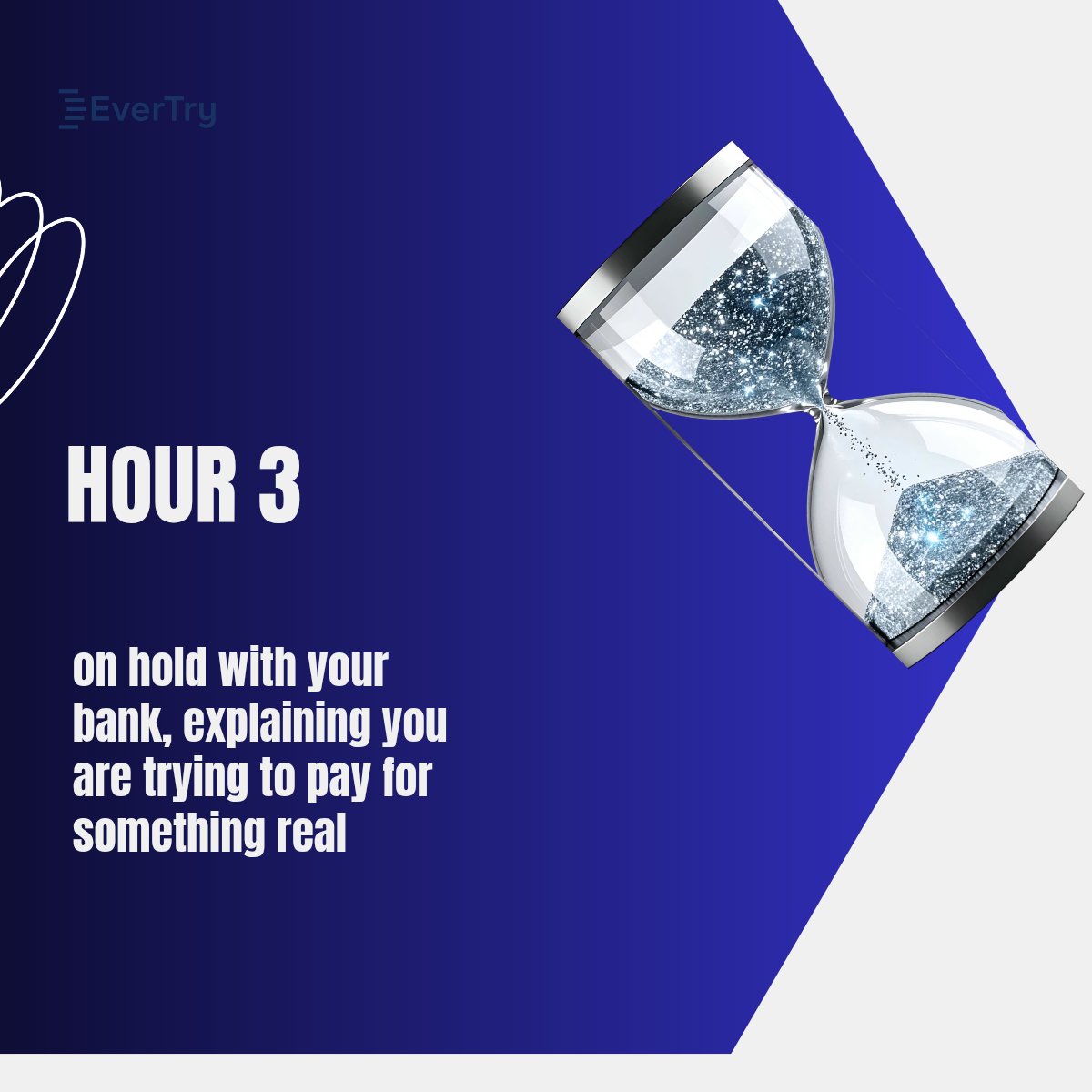 try_hq's tweet photo. Six hours a month. 

That’s what payment friction actually costs a freelancer once you count the retries, the hold music, and the re-explaining. 

Save this and do the math on your own month. 🕐

#nolimits #Freelancer #realities #EverTry #TimeTax https://t.co/yev4wycSqt