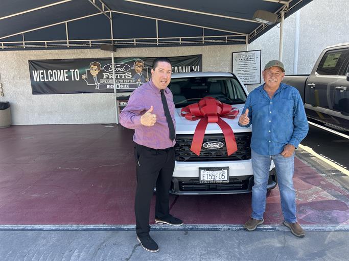 Fritts_Ford's tweet photo. Carmen, we’re so excited for all the places you’ll go, safe travels and best wishes!  On behalf of Fritts Ford and Bryan Nieva enjoy your 2026 FORD MAVERICK! https://t.co/EYqZt4ilJL