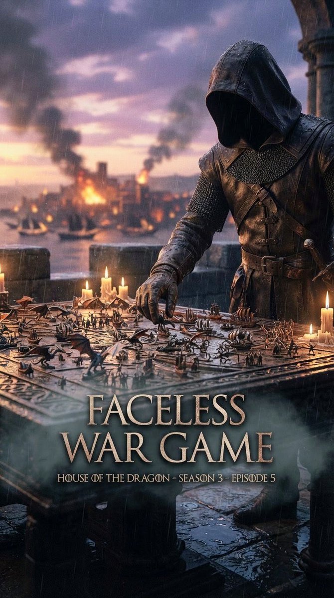 sinnamchi's tweet photo. If I was the director of HOTD S03E05, this would be my title:
FACELESS WAR GAME https://t.co/qa23YwlGbd