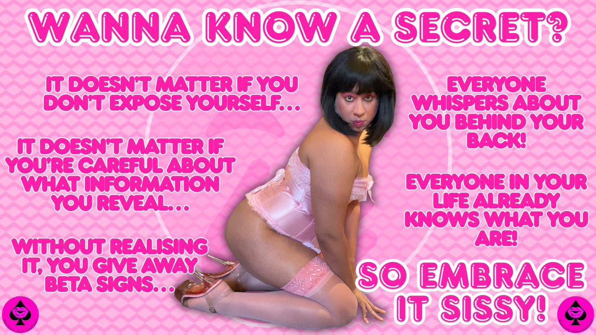 rbetacaptions's tweet photo. It’s still amazing to know that you don’t realise the signals you give off Sissy! You can try your best to hide it, but you give yourself away! 😈 #Sissy #Humiliation #Feminization #Beta #Caption #Exposure https://t.co/cTy9mWe9ld