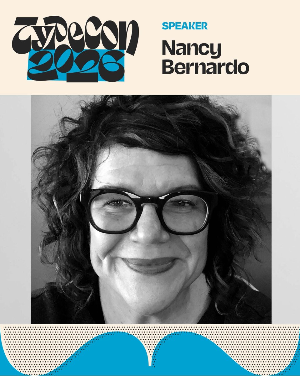 typecon's tweet photo. Nancy Bernardo is a graphic designer, collage artist, and educator working across typography, print, collage, and image making through a mix of analog and digital processes.Catch her talk a #TypeCon2026 #EdForum. https://t.co/QKPzAwMLgy https://t.co/ImQs85kkaV