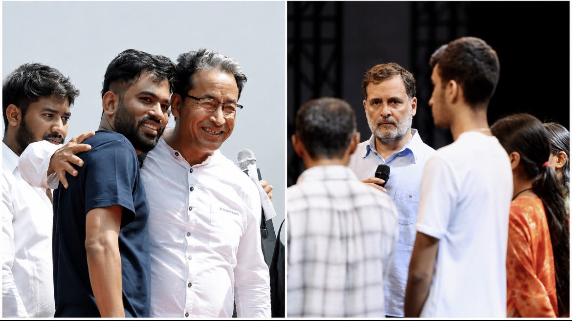 WasimAkramTyagi's tweet photo. सीजेपी आंदोलन के अभिजीत दीपके के अलावा बाकी दो साथी सौरभ दास और आशुतोष रांका दिन भर केंद्रीय मंत्री जेपी नड्डा के आवास पर बैठे रहे। @Wangchuk66 को @DelhiPolice ने पहले ही सरकारी अस्पताल में भर्ती करा दिया है। आप सोच सकते हैं कि, अभिजीत ‘मैनेज’ नहीं हैं, या अभिजीत के ‘मैनेज’ होने का ‘मैनेजरों’ को यक़ीन नहीं रहा होगा। सोनम वांगचुक को लेकर यह ख़बर सियासी गलियारे में उड़ती रहती है कि उनकी निगाहें ‘राज्यपाल’ या ‘उपराज्यपाल’ की कुर्सी पर हैं। 

अब सवाल सौरभ दास और आशुतोष रांका का है। जिस वक्त वो सरकार से ‘बातचीत’ के नाम पर जगत प्रकाश नड्डा के शासकीय आवास पर बैठे हुए थे, तस्वीरें क्लिक करा रहे थे, उस समय दिल्ली पुलिस आंदोलनरत युवाओं, छात्रों, छात्राओं पर बेरहमी से लाठियां भांज रही थी। किसी को गंभीर चोट भी लग सकती है, या जान भी जा सकती है, इसकी परवाह किए बगैर पुलिस ने कोई कसर नहीं छोड़ी है। अब सवाल यह है कि सौरभ दास और आशुतोष रांका जिस तथाकथित बात-चीत के लिए जेपी नड्डा के आवास पर गए थे, क्या उस वार्ता में पुलिस की क्रूरता का ज़िक्र हुआ? क्या जेपी नड्डा के आवास पर ‘टीबी’ नहीं था? क्या सौरभ दास और आशुतोष रांका के पास मोबाइल नहीं था? जिसमें पल-पल की अपडेट आ रहा हों?

अब इस CJP प्रोटेस्ट के बाहर की दुनिया देखिए। राहुल गांधी लगातार छात्रों के बीच जाकर उनके मुद्दे पर बात करते रहे हैं। छात्रों को संबोधित करते हुए वो ना तो किसी दल विशेष को बुरा भला कहते हैं, और ना ही किसी व्यक्ति विशेष को बुरा भला कहते हैं। छात्रों के साथ उनका संबोधन पूरी तरह गैर-राजनीतिक मालूम होता है। छात्रों के बीच उनकी मौजूदगी ने सत्ताधारी दल और उसके ‘थिंक टैंक’ की बेचैनी बढाई, राहुल के लिए लामबंद होती आवाज़ों में विघ्न डालने के लिए ‘जंतर-मंतर’ किया गया, ताकि कोई एक व्यक्ति विपक्ष की आवाज़ ना बन सके। सरकारों का चरित्र भी यही रहा है, कि वो विपक्ष भी अपनी मर्जी का चाहती है। लेकिन इस सरकार को राहुल विपक्ष में भी बर्दाश्त नहीं हैं। 

विपक्ष को निष्क्रिय साबित करने के लिए, ‘जंतर-मंतर’ को रचा गया। लेकिन अब स्थिती बदल गई है। सत्ताधारी दल के अनुषांगिक संगठन भी स्वीकारते रहे हैं, कि युवाओं में बढ़ती बेरोज़गारी, निराशा सरकार के प्रति नाराज़गी का सबब बन रही है। दिल्ली में इतनी बड़ी तादाद में भी युवा आंदोलनरत हो सकते हैं, इसकी उम्मीद ‘जंतर-मंतर’ रचने वालो को भी नहीं रही होगी। युवाओं का यह आंदोलन ‘जंतर-मंतर’ रचने वालो के हाथ से निकलता नज़र आ रहा है। सत्ताधारी दल का एजेंडा भी ध्वस्त होता नज़र आ रहा है। अब इन युवाओं को नेतृत्व की ज़रूरत है। वो नेतृत्व ना तो सोनम वांगचुक में नज़र आता है और ना ही ‘कॉकरोचों’ में! अब सवाल है कि वह नेतृत्व कौन करेगा? घूम फिरकर सबकी निगाहें एक ही शख्स पर जाकर रुक जाती हैं, और वह शख्स @RahulGandhi है!